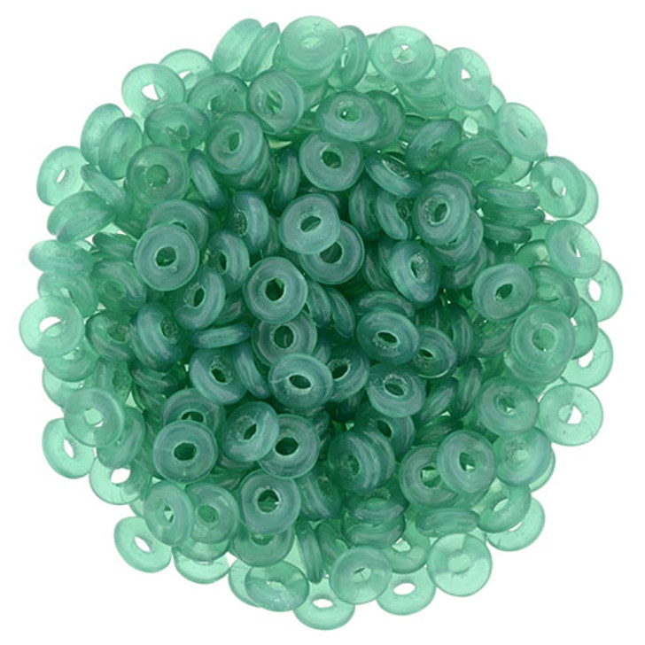 Ring Bead 4 x 1mm Tube 2.5" : Atlantis Green