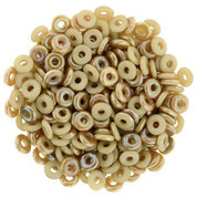 Ring Bead 4 x 1mm Tube 2.5" : Antique Beige - Celsian