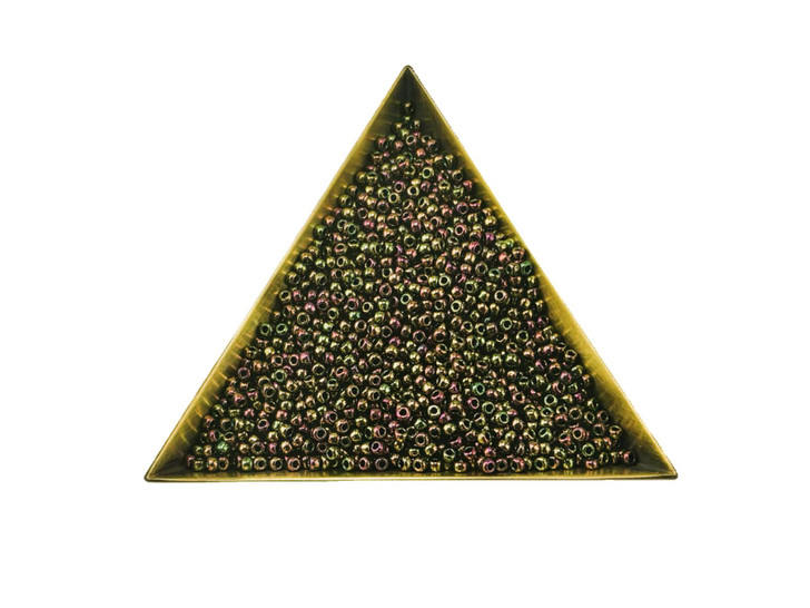 TOHO Bead Round Size 11/0 Higher-Metallic Iris - Purple/Green - 5.5 Inch Tube