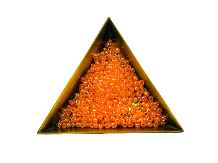 TOHO Bead Round Size 8/0 Transparent-Rainbow Hyacinth - 2.5 Inch Tube