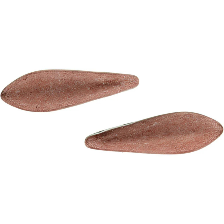 CzechMates Two Hole Daggers 16 x 5mm : ColorTrends: Saturated Metallic Grenadine (50pcs)