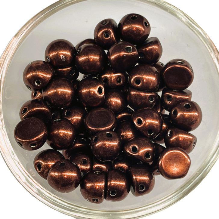 CzechMates Cabochon 7mm Tube 2.5" : ColorTrends: Saturated Metallic Chicory Coffee