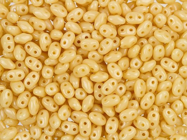 Matubo MiniDuo 2 x 4mm Opaque Beige 2-Hole Czech Beads 2.5-Inch Tube Matubo MiniDuo 2 x 4mm Opaque Beige 2-Hole Czech Beads 2.5-Inch Tube