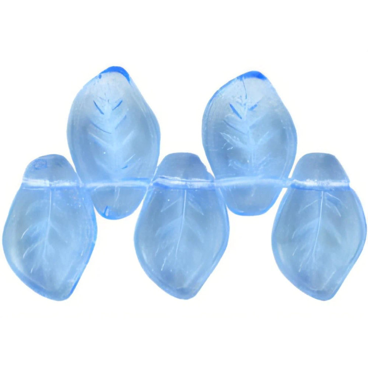 Leaves 14 x 9mm : Lt Sapphire (25pcs)
