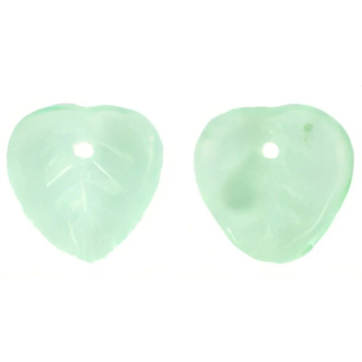 Heart Leaves 10 x 10mm : Peridot (50pcs)