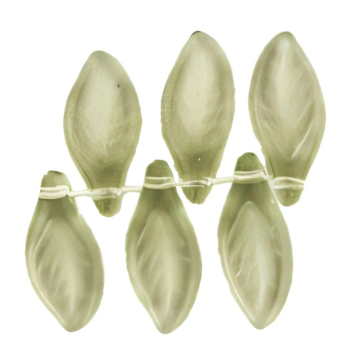 Leaves 13 x 6mm : Black Diamond (25pcs)