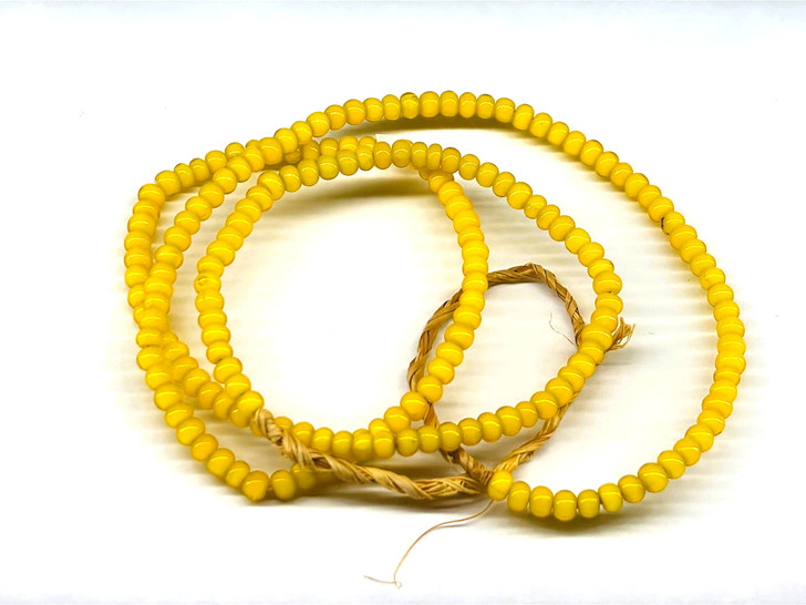 Trade Beads, White Heart, 3-4mm (strand)