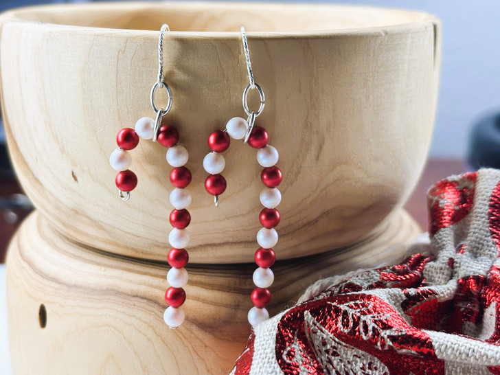 Prestige Red & White Candy Cane Earring Kit