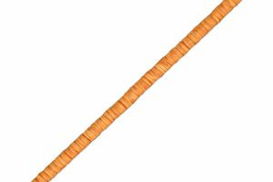 Trade Beads, Vinyl, Heishi, 3mm - Orange (strand)
