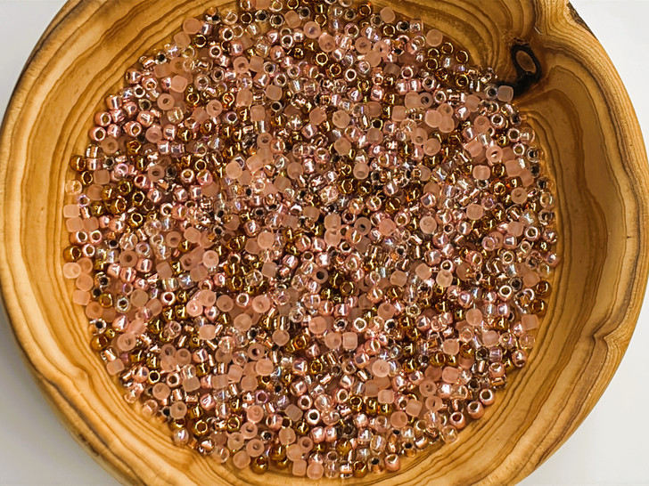 Artbeads Rose Gold Designer Blend, TOHO 8/0 Round Seed Beads - Version 2