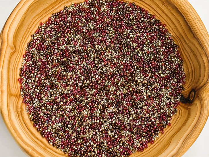 Artbeads Marsala Inspired Designer Blend, 15/0 TOHO Round Seed Beads - Version 2