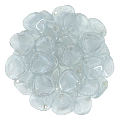 Czech Glass 8 x 7mm Luster - Alexandrite Rose Petal Bead Strand (50pcs)