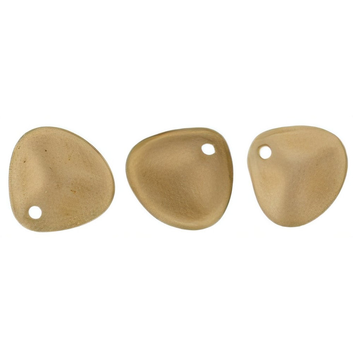 Czech Glass 8 x 7mm Halo Ethereal - Myrrh Rose Petal Bead Strand (50pcs)