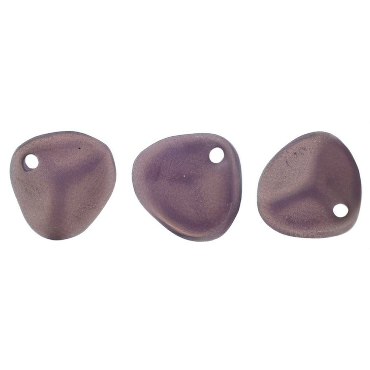 Czech Glass 8 x 7mm Halo Ethereal - Regal Rose Petal Bead Strand (50pcs)