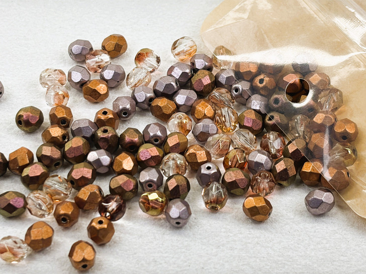 Artbeads Designer Desert Rose 6mm Fire-Polish Blend