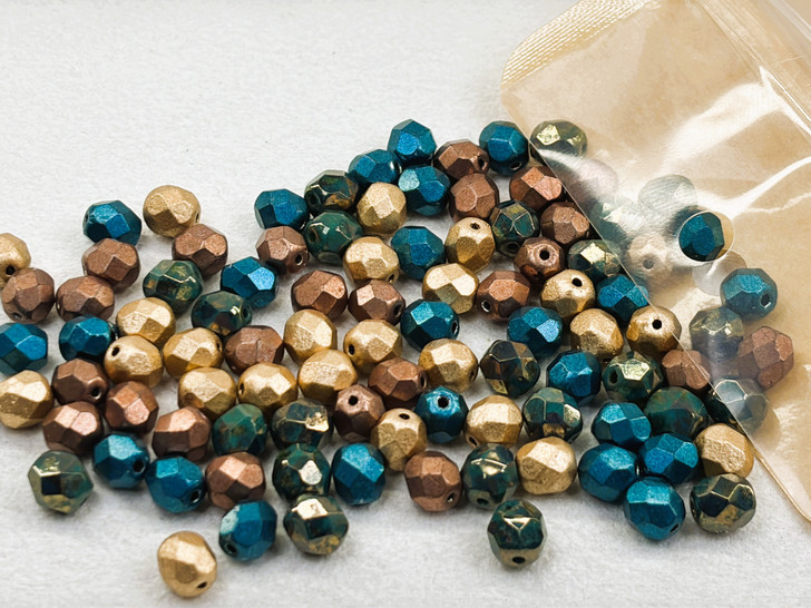 Artbeads Designer Gilded Ocean 6mm Fire-Polish Blend