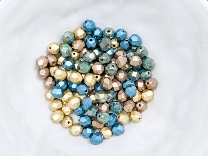Artbeads Designer Gilded Ocean 6mm Fire-Polish Blend