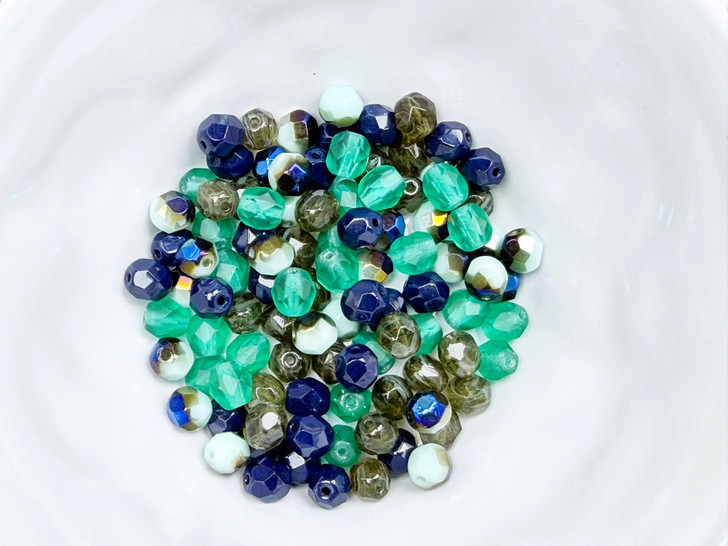 Artbeads Designer Emerald Night 6mm Fire-Polish Blend