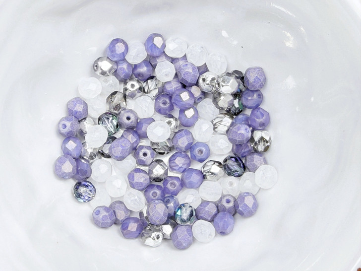 Artbeads Designer Twilight Amethyst 6mm Fire-Polish Blend