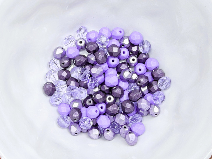 Artbeads Designer Velvet Violet 6mm Fire-Polish Designer Blend