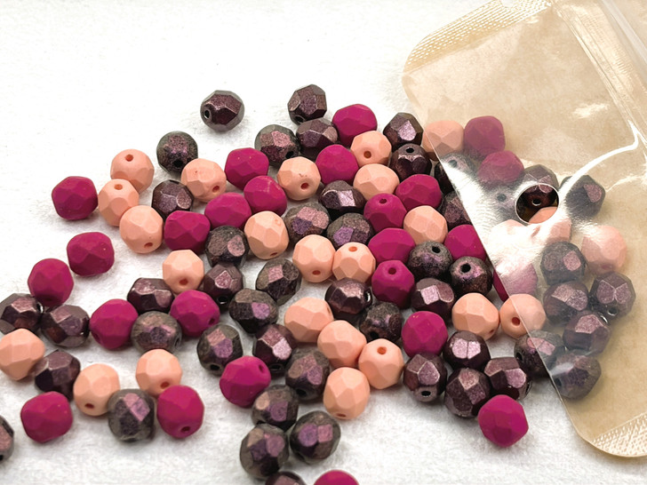 Artbeads Designer Wild berry 6mm Fire-Polish Blend