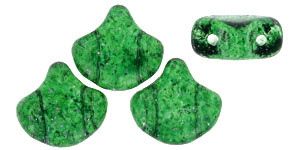 Matubo 2-Hole Stardance Spring Fern Ginkgo Leaf Bead 2.5-Inch Tube
