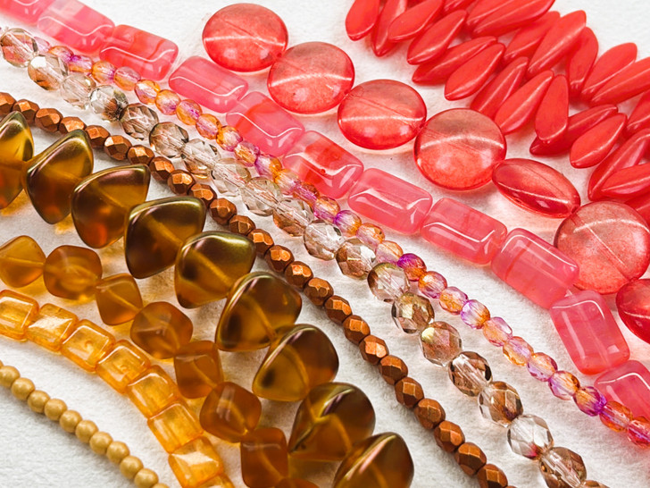 Artbeads Designer Sunset Glow 10-Strand Assortment Pack