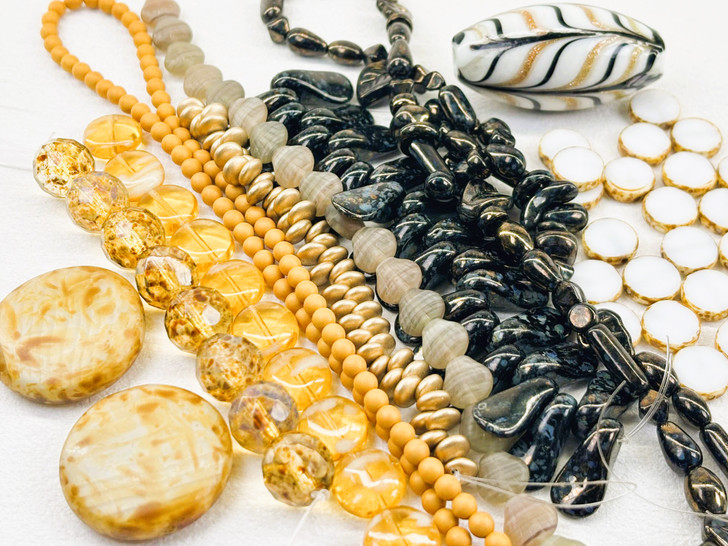Artbeads Amber & Onyx 10-Strand Assortment Pack