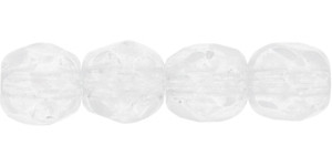 Czech Fire-Polish Bead 4mm Cotton White by Starman (50pc Strand)