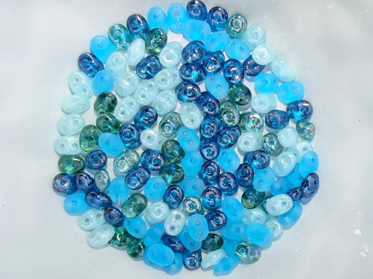 Artbeads Blue Oasis SuperDuo Blend