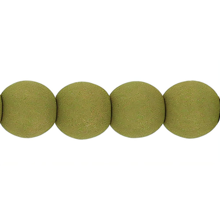 Czech Glass 3mm Round Beads Verdant Glow (100pc Strand) by Starman