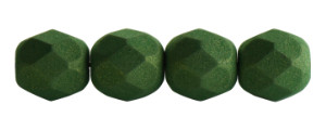 Czech Glass 6mm Fire-Polish Beads Green Garden (25pc Strand) by Starman
