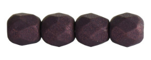 Czech Glass 3mm Fire-Polish Beads Deep Plum (50pc Strand) by Starman
