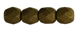 Czech Glass 4mm Fire-Polish Beads Mossy Bark (50pc Strand) by Starman