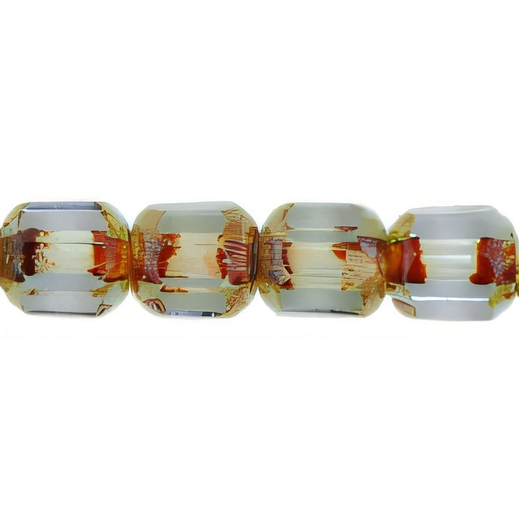 Czech Glass Antique Style Octagonal 6mm Alexandrite (25pc Strand) by Starman