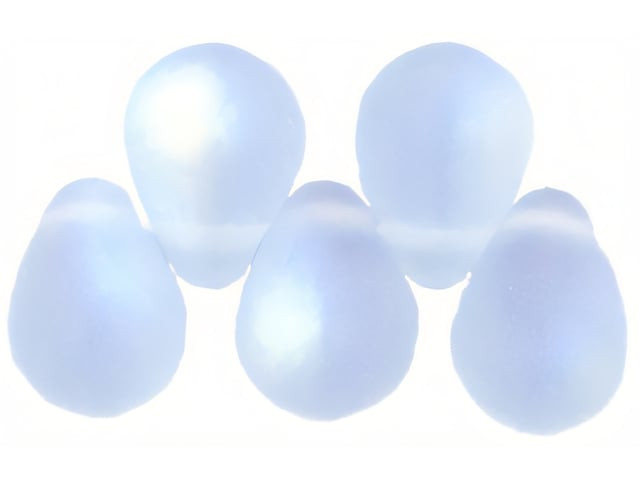 Czech Large Tear Drops 8 x 6mm : Matte - Alexandrite AB (50pcs)