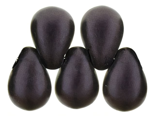 Czech Tear Drops 6 x 4mm : Metallic Suede - Dk Plum (100pc Strand) by Starman