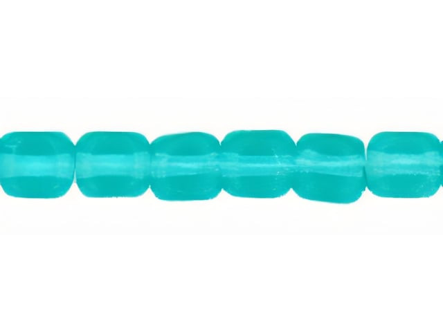 Czech Cubes 4mm Lt Teal (100pc Strand) by Starman