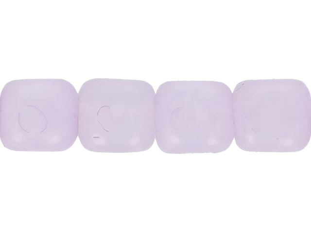 Czech Cubes 4mm Opaque Digital Lavender (100pc Strand) by Starman