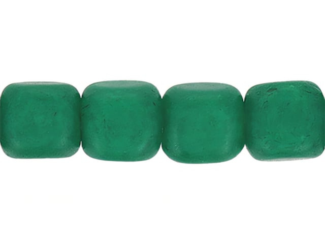 Czech Cubes 4mm Opaque Verdigris (100pc Strand) by Starman