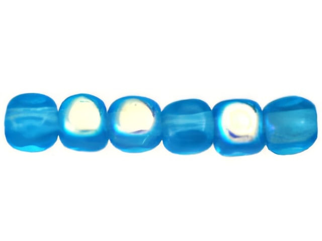 Czech Cubes 4mm Dk Aqua (100pc Strand) by Starman