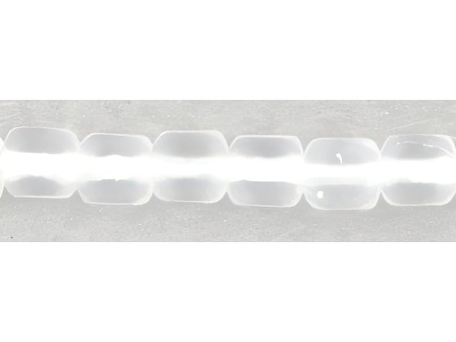 Czech Cubes 4mm Matte - Crystal (100pc Strand) by Starman