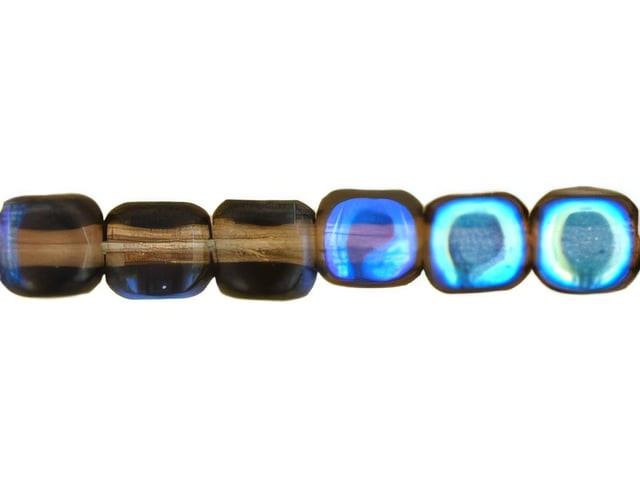 Czech Cubes 4mm Smoky Topaz AB (100pc Strand) by Starman