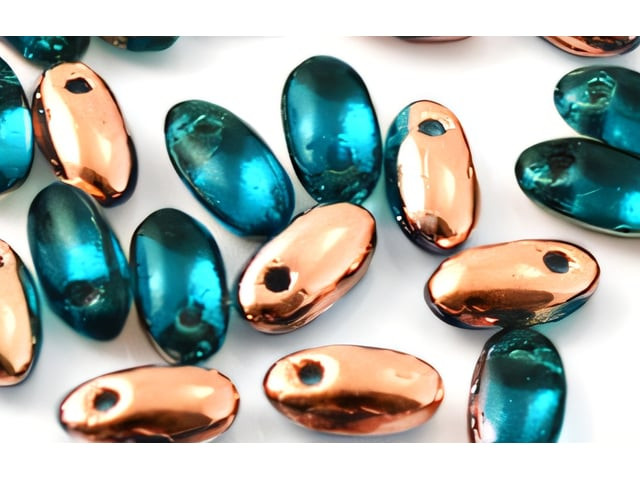 Czech Rizo 6 x 2.5mm: Apollo - Aqua, 2.5" Tube