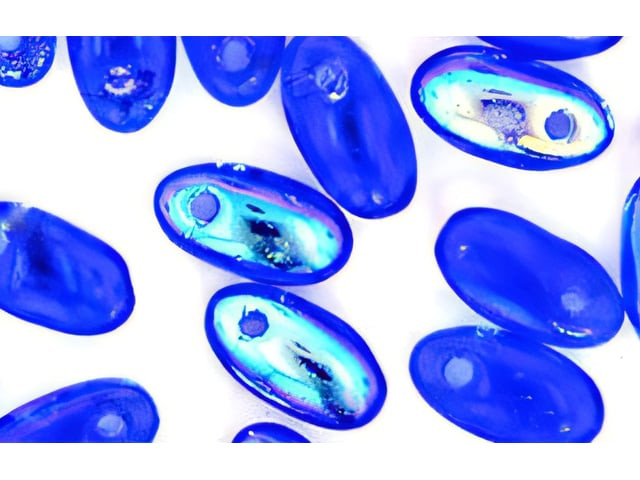 Czech Rizo 6 x 2.5mm: Sapphire AB, 2.5" Tube