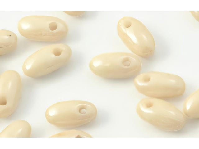 Czech Rizo 6 x 2.5mm: Luster Opaque Champagne, 2.5" Tube