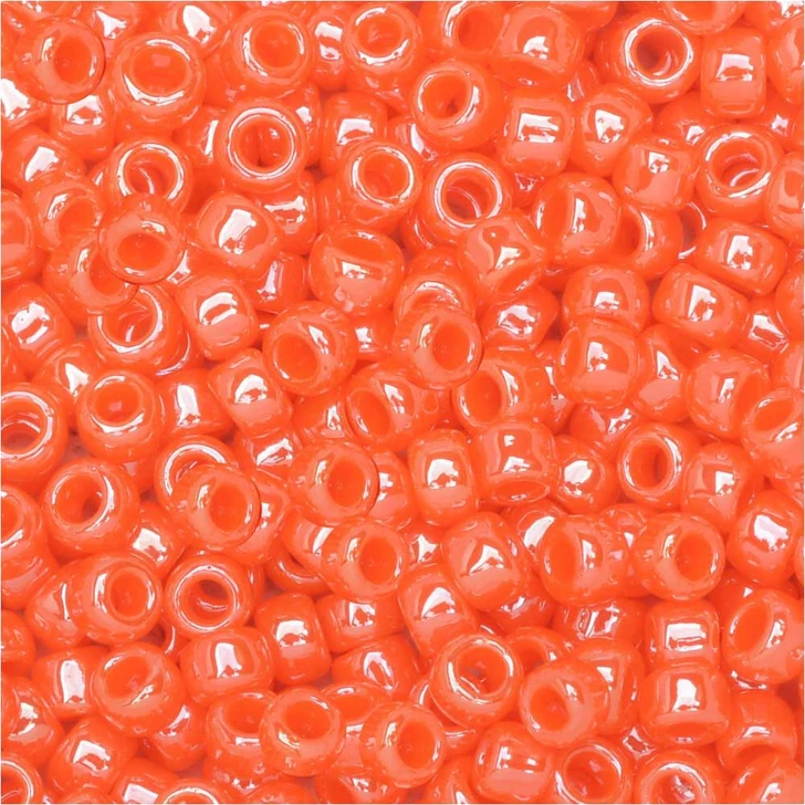 TOHO Bead Round Size 11/0 Opaque-Lustered Pumpkin - 2.5 Inch Tube