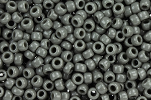 TOHO Bead Round 8/0 Opaque Dark Gray, 2.5-Inch Tube