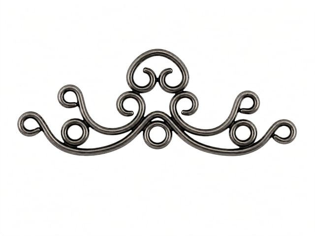 JBB Filigreed Bar Conntector 17/20mm : Gun Metal