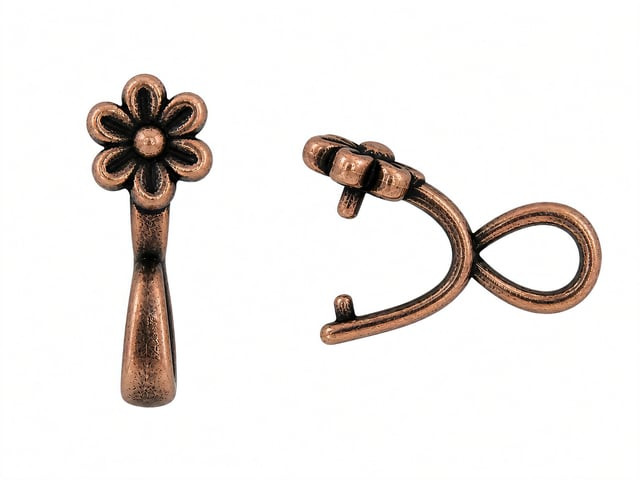 JBB Daisy Pinch Bail 16/5mm : Antique Copper